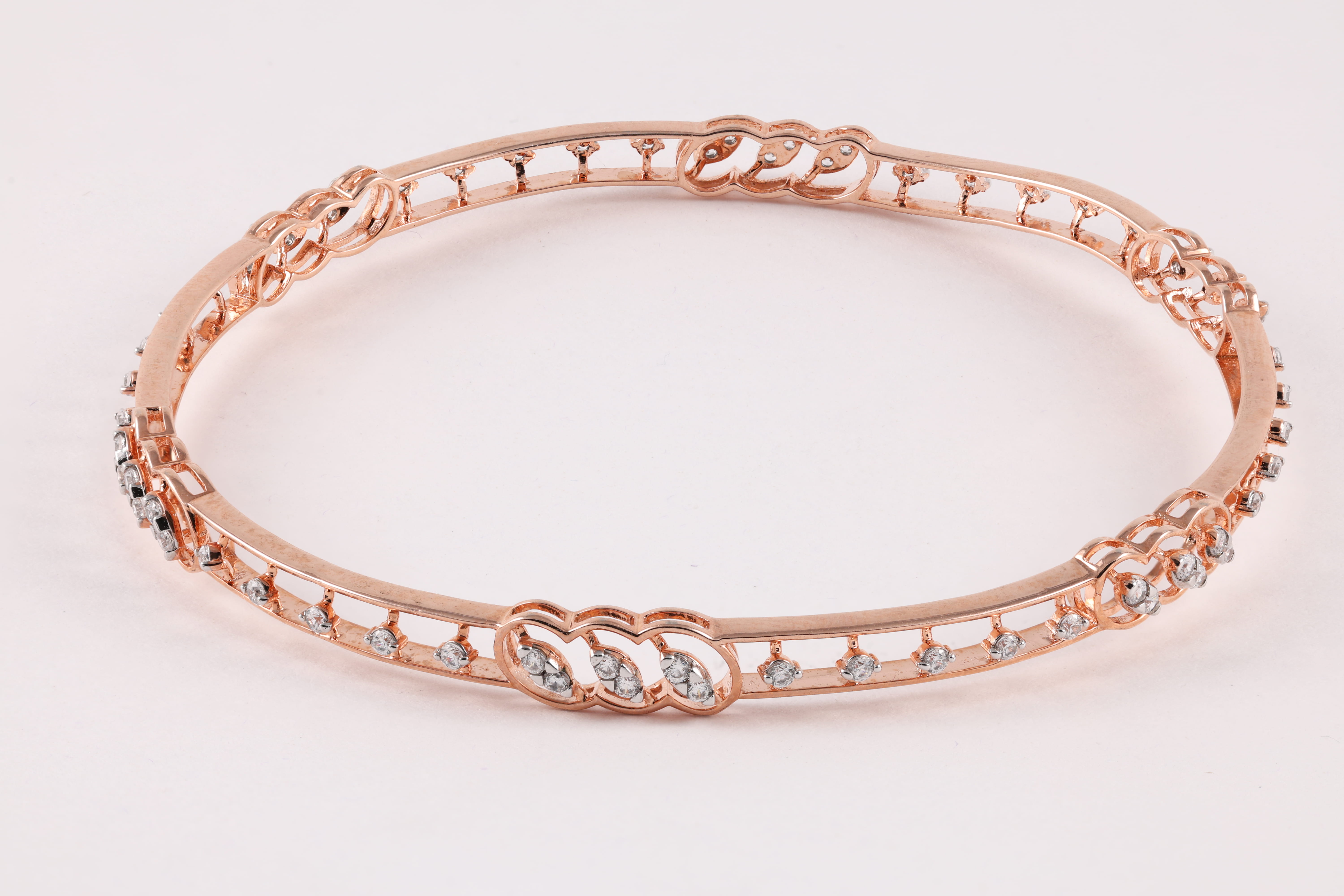 "Infinity Wave" Diamond Bangle