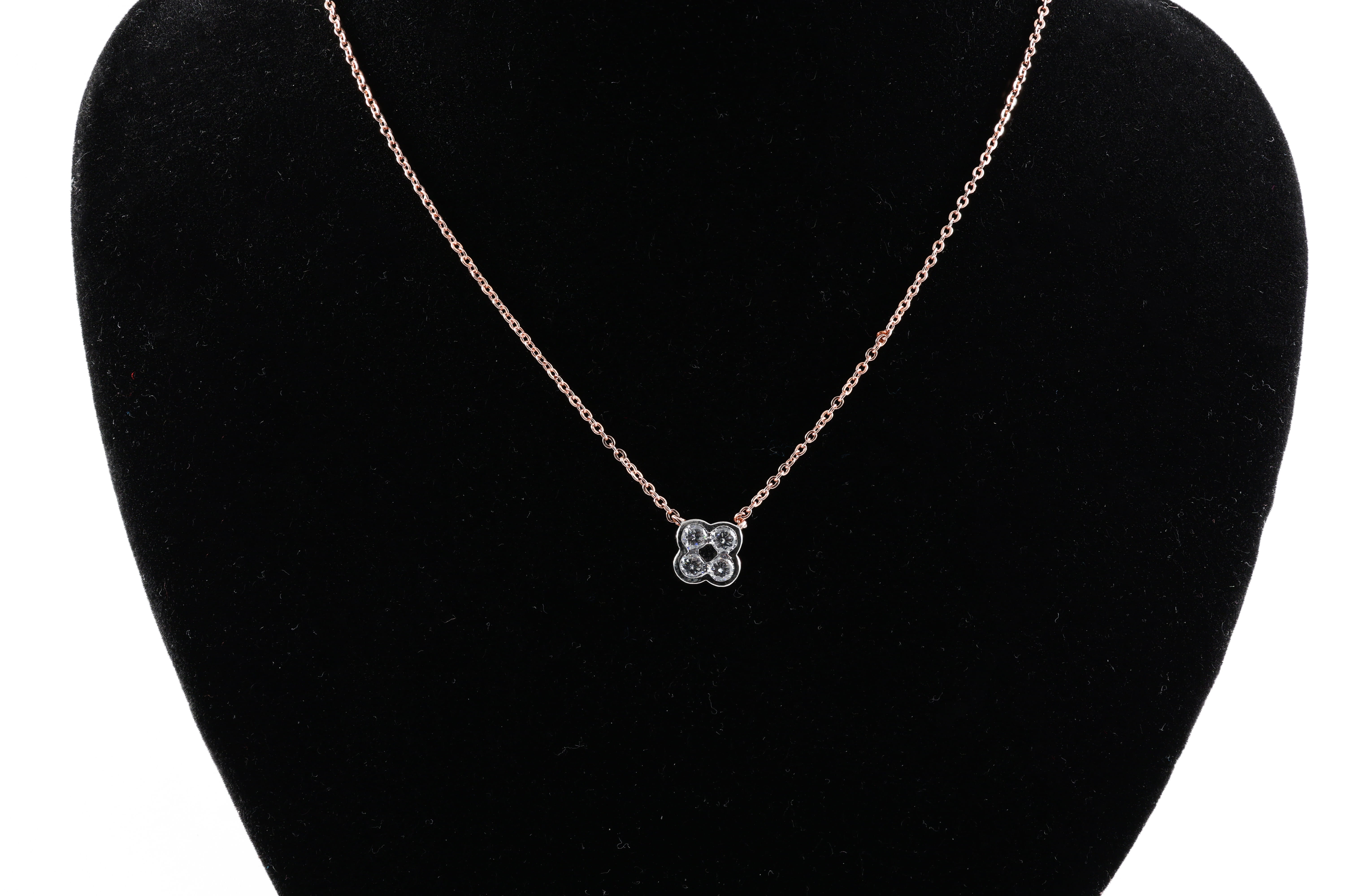 Diamond Clover Pendant