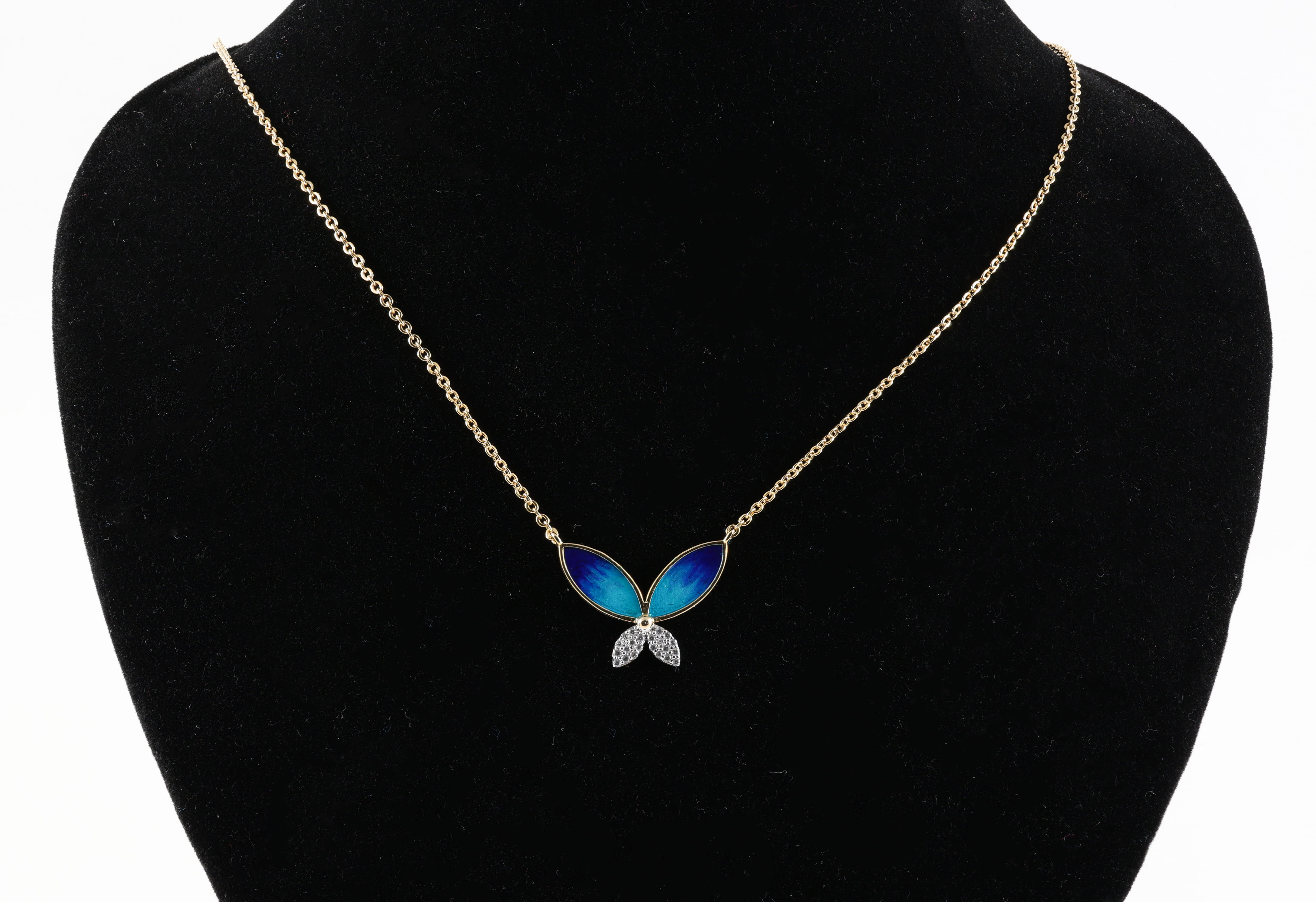 Two-Tone Butterfly Pendant