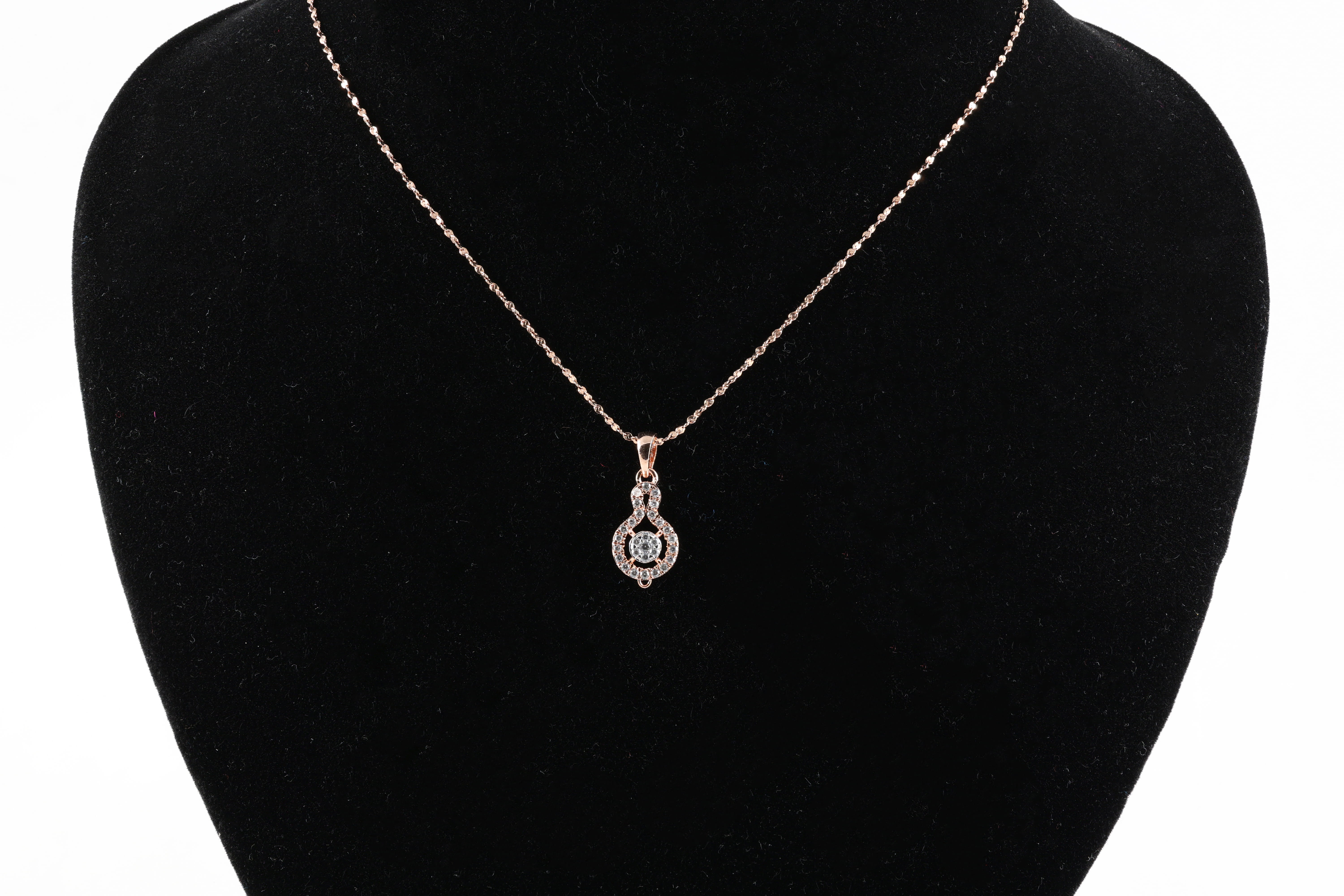 Diamond Infinity Halo Pendant