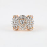 Floral Heart Diamond Ring